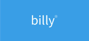 Billy logo blue background
